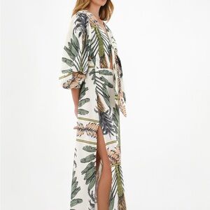 Long sleeve printed dress palm print size medium.By TNS (tennis) cotton dress